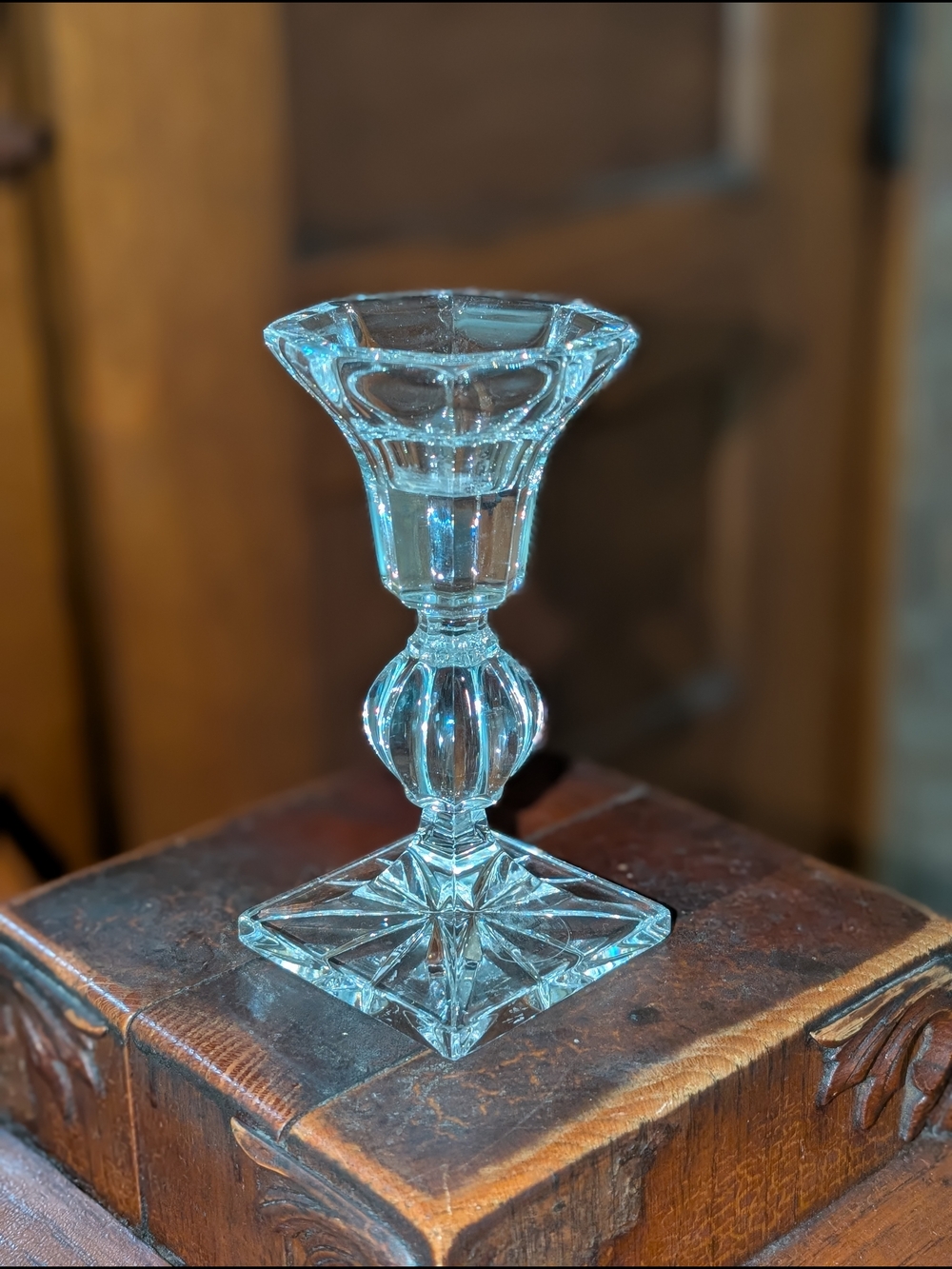 Stunning Vintage Lead Crystal Bohemia Candlestick Holders  Made in Czech Republi